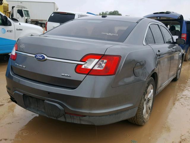 1FAHP2EW0BG172682 - 2011 FORD TAURUS SEL GRAY photo 4