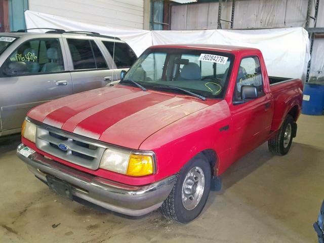 1FTCR10AXVPB53209 - 1997 FORD RANGER RED photo 2