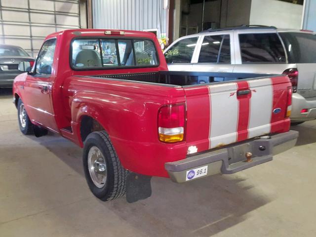 1FTCR10AXVPB53209 - 1997 FORD RANGER RED photo 3