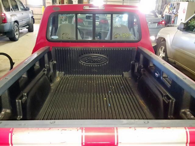 1FTCR10AXVPB53209 - 1997 FORD RANGER RED photo 6