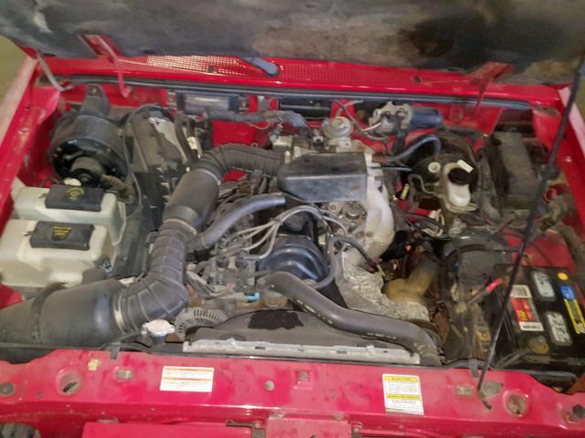 1FTCR10AXVPB53209 - 1997 FORD RANGER RED photo 7