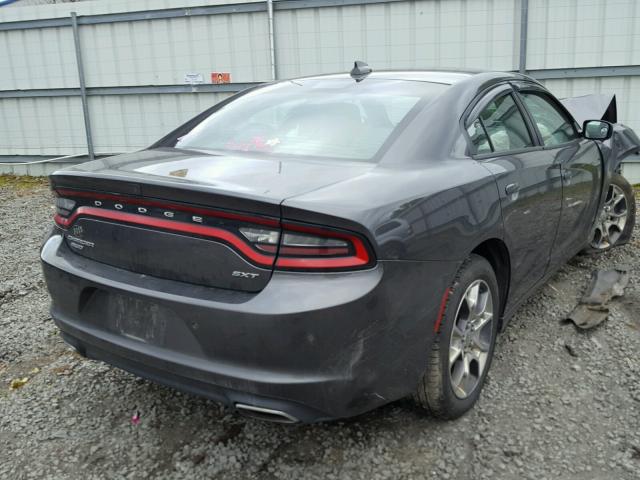 2C3CDXJG1FH919598 - 2015 DODGE CHARGER SX GRAY photo 4