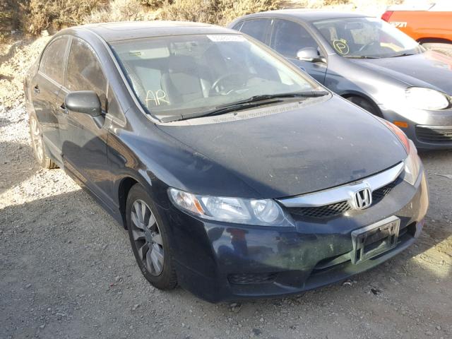 1HGFA16969L027994 - 2009 HONDA CIVIC EXL BLACK photo 1