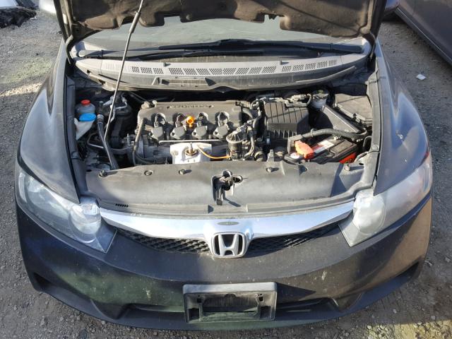 1HGFA16969L027994 - 2009 HONDA CIVIC EXL BLACK photo 7