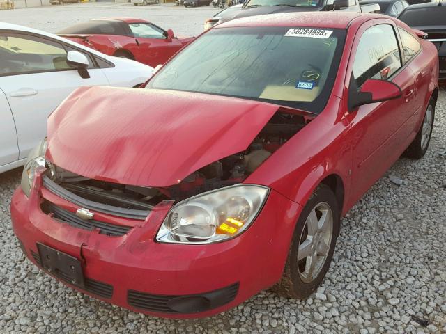 1G1AL18F287151900 - 2008 CHEVROLET COBALT LT RED photo 2