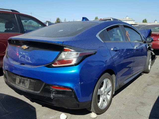 1G1RC6S51HU108540 - 2017 CHEVROLET VOLT LT BLUE photo 4