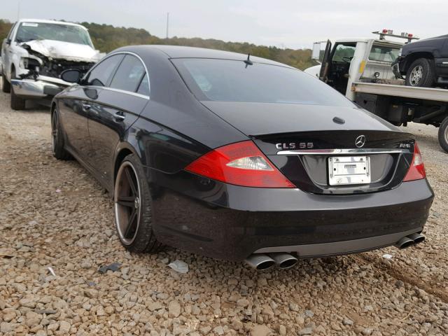 WDDDJ76X36A070130 - 2006 MERCEDES-BENZ CLS 55 AMG BLACK photo 3