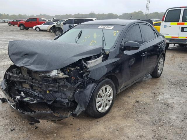 KNAFU4A23D5667544 - 2013 KIA FORTE EX BLACK photo 2