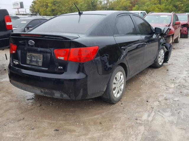 KNAFU4A23D5667544 - 2013 KIA FORTE EX BLACK photo 4