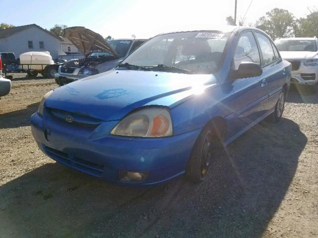 KNADC125X36230196 - 2003 KIA RIO BLUE photo 2