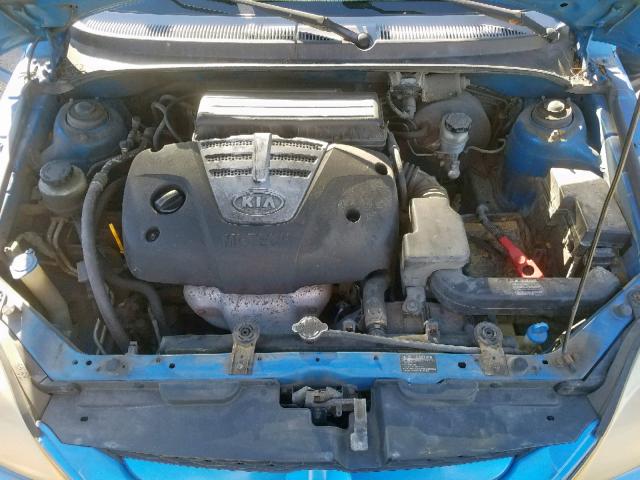 KNADC125X36230196 - 2003 KIA RIO BLUE photo 7