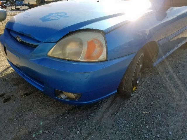 KNADC125X36230196 - 2003 KIA RIO BLUE photo 9