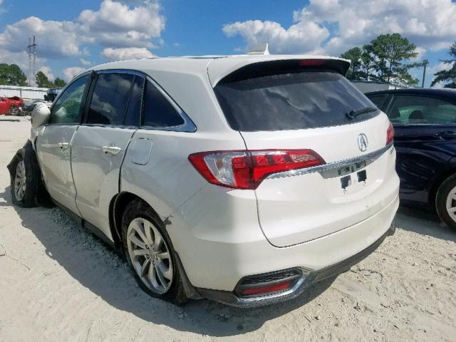 5J8TB3H39GL015906 - 2016 ACURA RDX WHITE photo 3