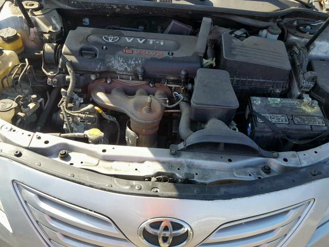 4T1BE46K07U192187 - 2007 TOYOTA CAMRY NEW SILVER photo 7