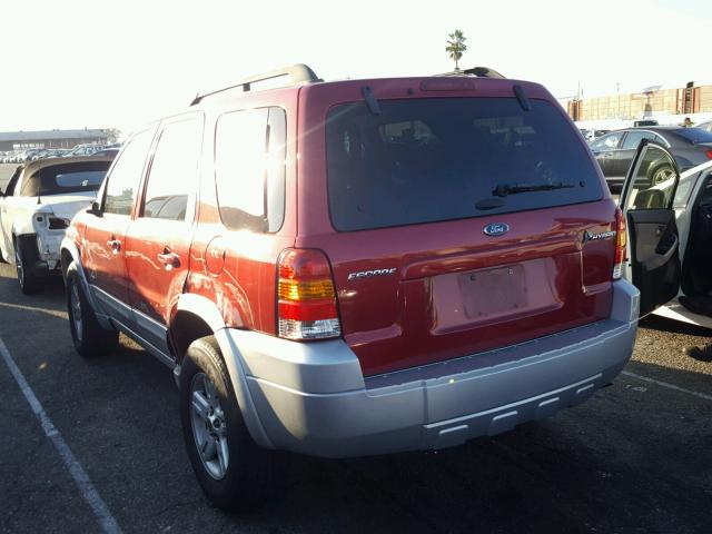 1FMCU49H67KB68575 - 2007 FORD ESCAPE HEV RED photo 3