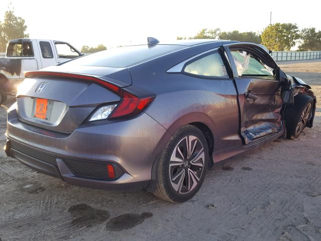 2HGFC3B70GH353438 - 2016 HONDA CIVIC EXL CHARCOAL photo 4