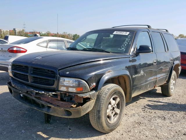 1B4HS28Y4WF106716 - 1998 DODGE DURANGO BLACK photo 2