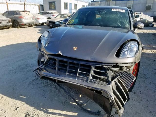 WP1AF2A54FLB95938 - 2015 PORSCHE MACAN TURB GRAY photo 9