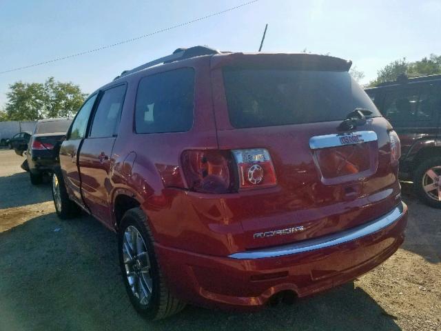 1GKKVTED9CJ238780 - 2012 GMC ACADIA DEN RED photo 3