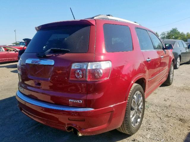 1GKKVTED9CJ238780 - 2012 GMC ACADIA DEN RED photo 4