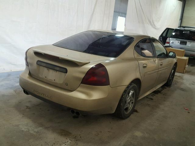 2G2WP522741360740 - 2004 PONTIAC GRAND PRIX TAN photo 4