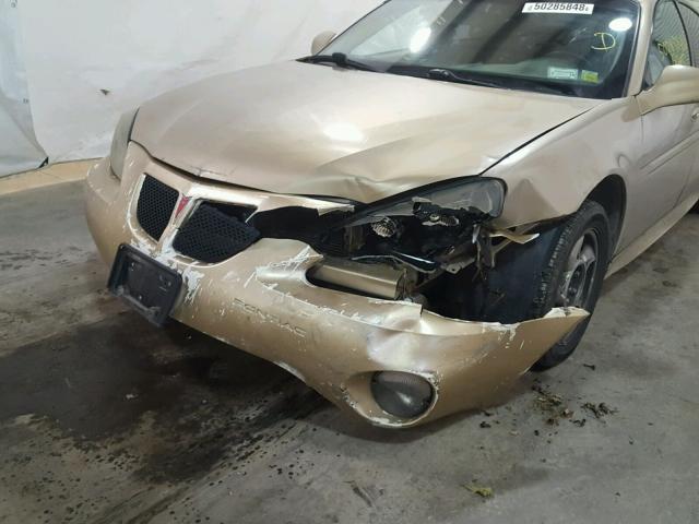 2G2WP522741360740 - 2004 PONTIAC GRAND PRIX TAN photo 9