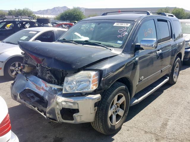 5N1AA08AX6N726907 - 2006 NISSAN ARMADA SE BLACK photo 2