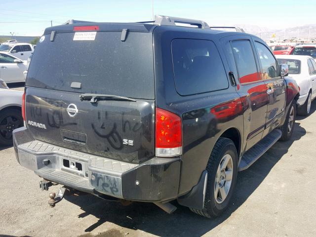 5N1AA08AX6N726907 - 2006 NISSAN ARMADA SE BLACK photo 4