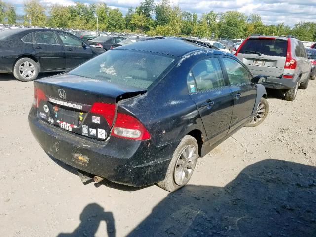 2HGFA15969H508729 - 2009 HONDA CIVIC EXL 黑色 照片 4