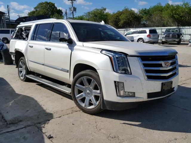 1GYS3TKJ3FR682202 - 2015 CADILLAC ESCALADE E WHITE photo 1