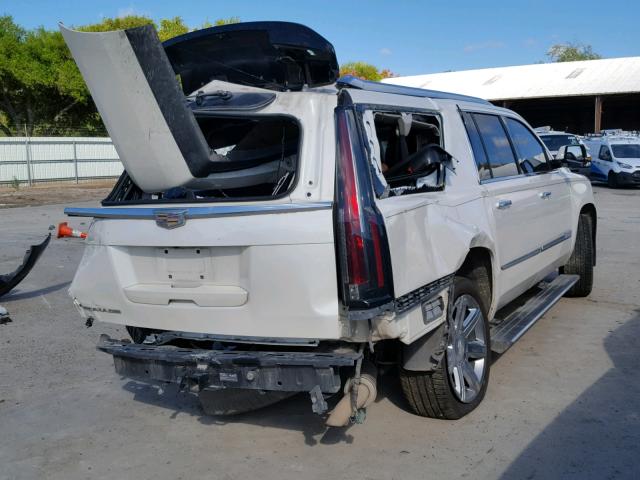 1GYS3TKJ3FR682202 - 2015 CADILLAC ESCALADE E WHITE photo 4