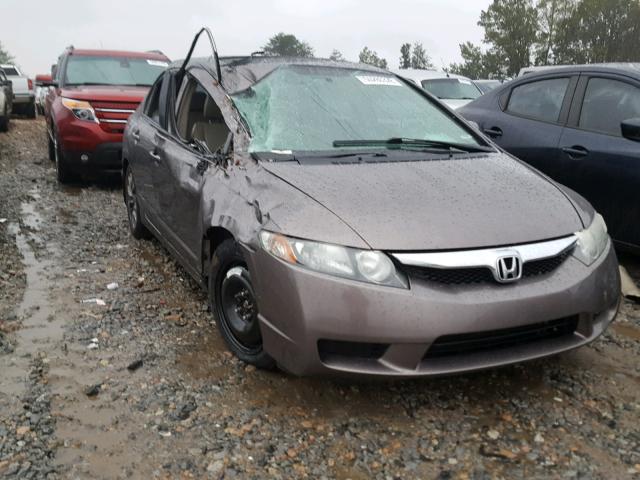 1HGFA16939L004978 - 2009 HONDA CIVIC EXL BROWN photo 1