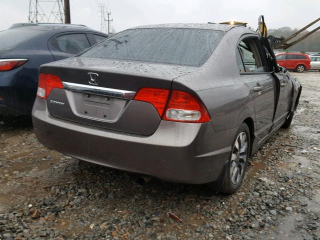 1HGFA16939L004978 - 2009 HONDA CIVIC EXL BROWN photo 4