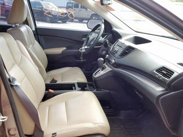 5J6RM3H38CL022109 - 2012 HONDA CR-V LX BROWN photo 5