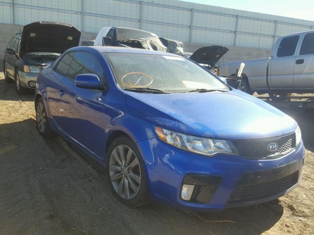 KNAFW6A3XD5656989 - 2013 KIA FORTE SX BLUE photo 1