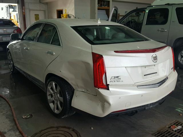 1G6AH5SX0D0144998 - 2013 CADILLAC ATS LUXURY WHITE photo 3