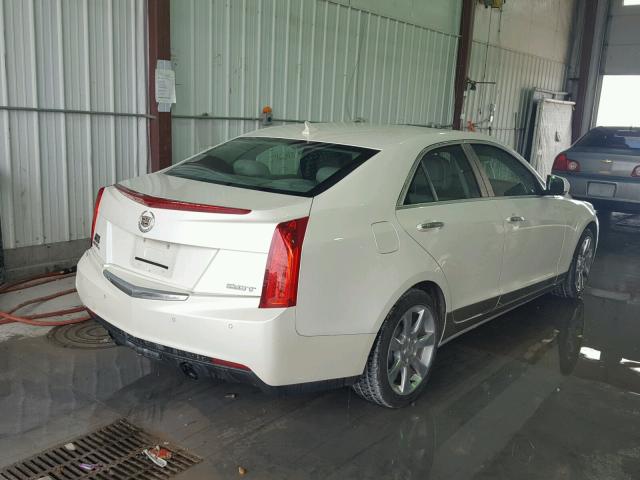 1G6AH5SX0D0144998 - 2013 CADILLAC ATS LUXURY WHITE photo 4