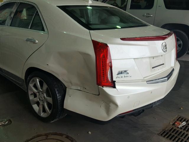 1G6AH5SX0D0144998 - 2013 CADILLAC ATS LUXURY WHITE photo 9