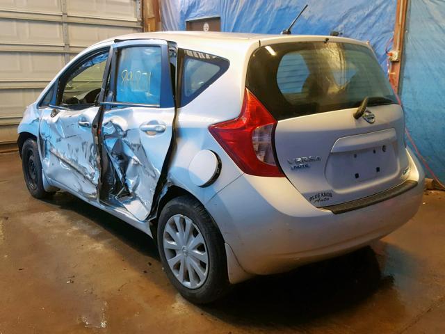 3N1CE2CP2EL435909 - 2014 NISSAN VERSA NOTE GRAY photo 3