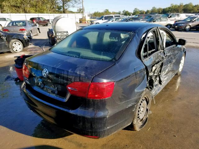3VW2K7AJ1DM403424 - 2013 VOLKSWAGEN JETTA BASE 黑色 照片 4