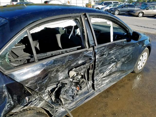 3VW2K7AJ1DM403424 - 2013 VOLKSWAGEN JETTA BASE 黑色 照片 9