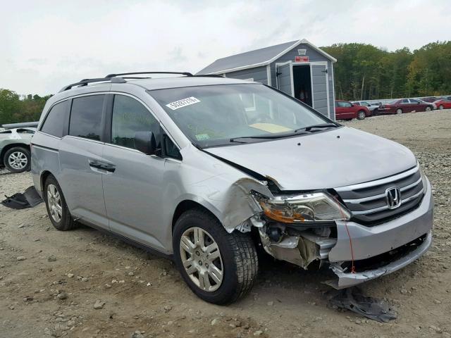 5FNRL5H23BB023939 - 2011 HONDA ODYSSEY LX SILVER photo 1