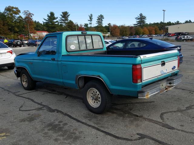 1FTCR10AXNTA85727 - 1992 FORD RANGER GREEN photo 3