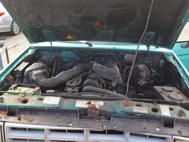 1FTCR10AXNTA85727 - 1992 FORD RANGER GREEN photo 7