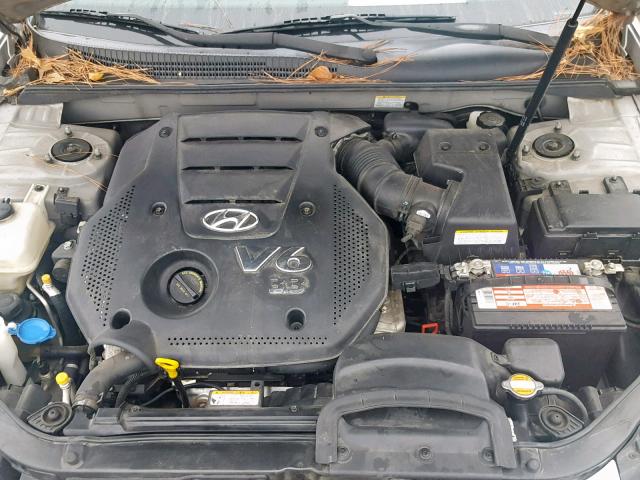 5NPEU46F28H373472 - 2008 HYUNDAI SONATA SE SILVER photo 7