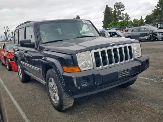 1J8HH48KX7C599533 - 2007 JEEP COMMANDER BLACK photo 1
