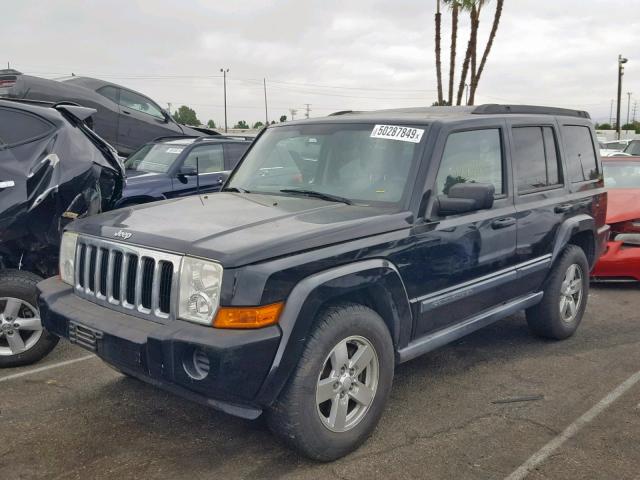 1J8HH48KX7C599533 - 2007 JEEP COMMANDER BLACK photo 2