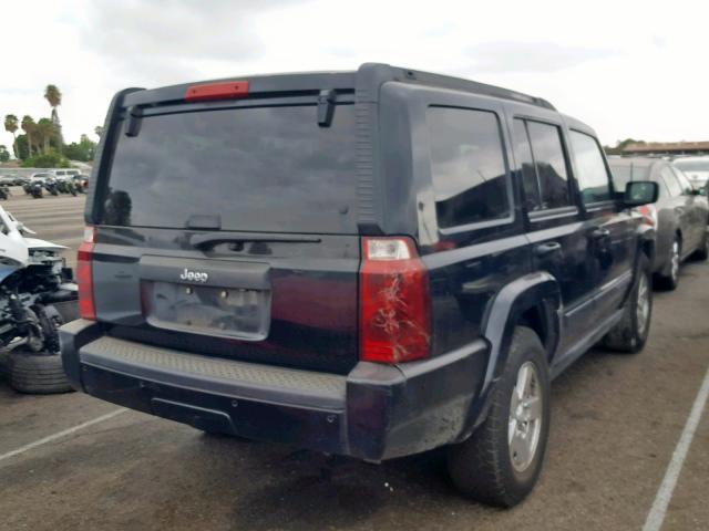 1J8HH48KX7C599533 - 2007 JEEP COMMANDER BLACK photo 4