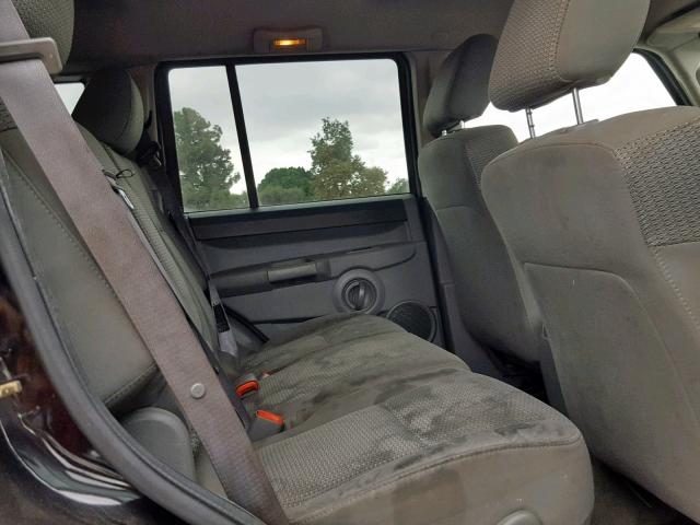 1J8HH48KX7C599533 - 2007 JEEP COMMANDER BLACK photo 6
