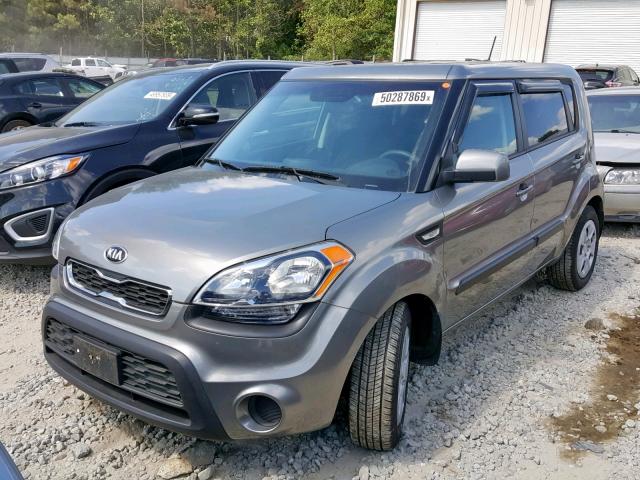 KNDJT2A5XD7633409 - 2013 KIA SOUL GRAY photo 2